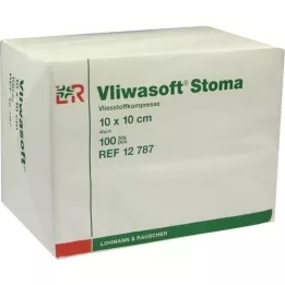 VLIWASOFT Compresse per stomia 10x10 cm 4 volte, 100 pezzi