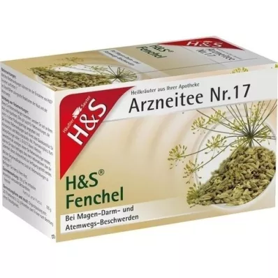 H&S Bustina filtro non miscelata di tè al finocchio, 20X2,2 g H&S Bustina filtro non miscelata di tè al finocchio, 20X2,2 g
