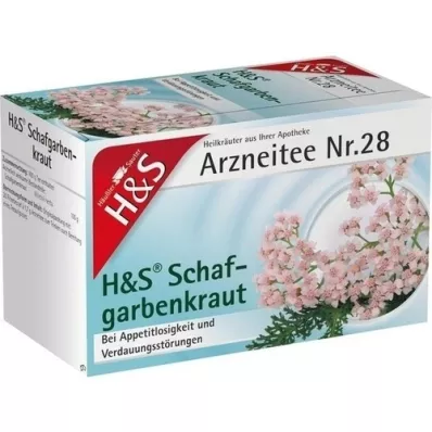 H&amp;S Bustina filtro tè Achillea, 20X1,7 g