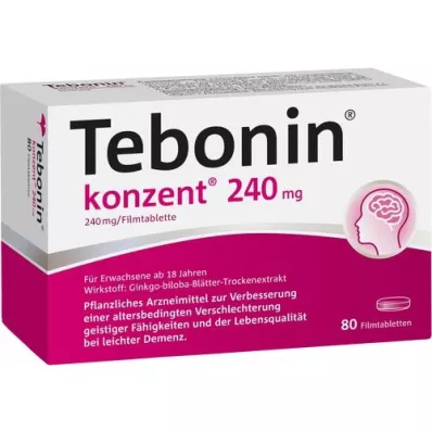 TEBONIN concentrato compresse rivestite con film da 240 mg, 80 pz TEBONIN concentrato compresse rivestite con film da 240 mg, 80 pz