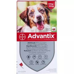 ADVANTIX Spot-on Lsg.z.Auftr.a.d.H.f.Cane 10-25 kg, 4 pz