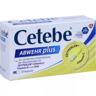 CETEBE ABWEHR più vitamina C + vitamina D3 + zinco caps., 30 pz CETEBE ABWEHR più vitamina C + vitamina D3 + zinco caps., 30 pz