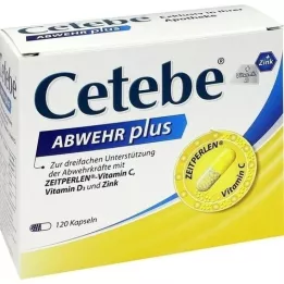 CETEBE ABWEHR più vitamina C + vitamina D3 + zinco caps., 120 pz