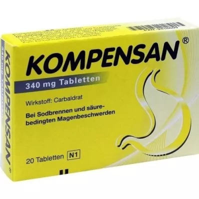 KOMPENSAN Compresse 340 mg, 20 pz KOMPENSAN Compresse 340 mg, 20 pz