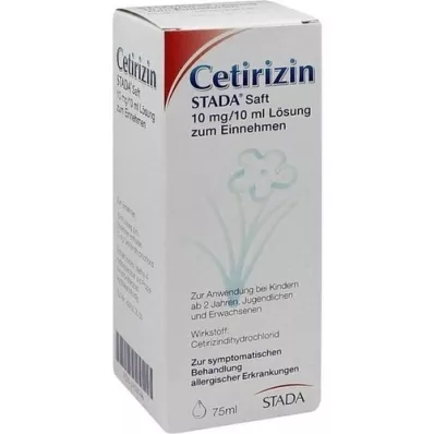 CETIRIZIN STADA Succo 10 mg/10 ml, 75 ml CETIRIZIN STADA Succo 10 mg/10 ml, 75 ml