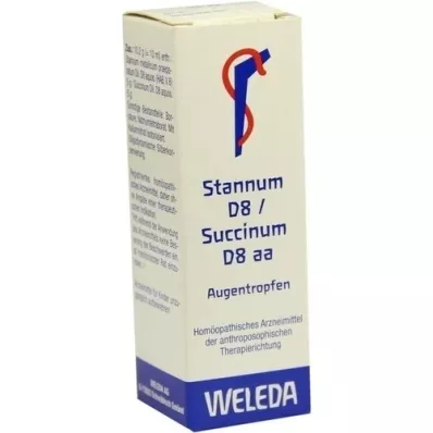 STANNUM D 8 succinum D 8 aa collirio, 10 ml