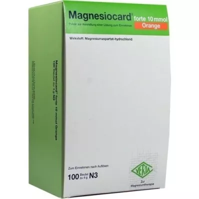 MAGNESIOCARD forte 10 mmol Arancione Plv.z.H.e.L.z.E., 100 pz MAGNESIOCARD forte 10 mmol Arancione Plv.z.H.e.L.z.E., 100 pz
