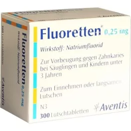 FLUORETTEN compresse da 0,25 mg, 300 pezzi