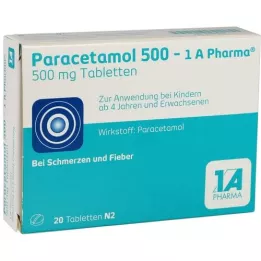 PARACETAMOL 500-1A Compresse farmaceutiche, 20 pz