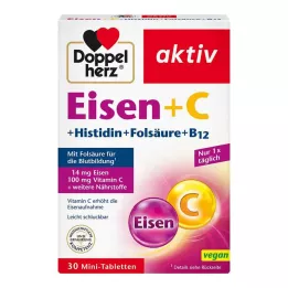 DOPPELHERZ Ferro+Vit.C+L-istidina Compresse, 30 pz