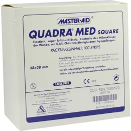 QUADRA MED strisce quadrate 38x38 mm Master Aid, 100 pz