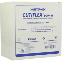 CUTIFLEX Pezza di carta stagnola quadrata 38x38 mm MasterAid, 100 pz