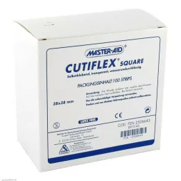 CUTIFLEX Pezza di carta stagnola quadrata 38x38 mm MasterAid, 100 pz