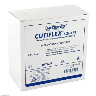 CUTIFLEX Pezza di carta stagnola quadrata 38x38 mm MasterAid, 100 pz