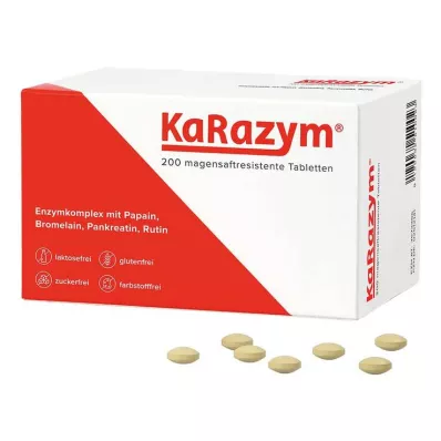 KARAZYM compresse rivestite di enterico, 200 pezzi