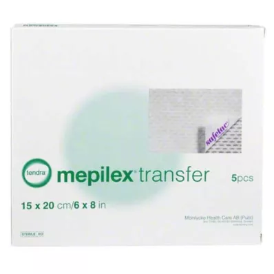 MEPILEX Medicazione di trasferimento in schiuma 15x20 cm sterile, 5 pz MEPILEX Medicazione di trasferimento in schiuma 15x20 cm sterile, 5 pz