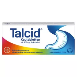 TALCID Compresse masticabili, 50 pezzi