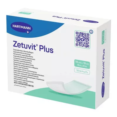 ZETUVIT Plus extra strong absorbent compress, sterile 10x10 cm, 10 pz ZETUVIT Plus extra strong absorbent compress, sterile 10x10 cm, 10 pz