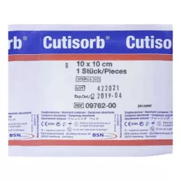 CUTISORB Impacchi assorbenti sterili 10x10 cm, 1 pz
