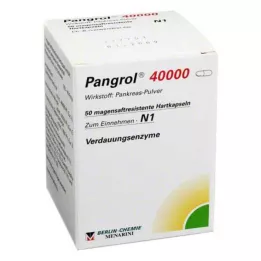 PANGROL 40.000 tappi rigidi con rivestimento enterico, 50 pz