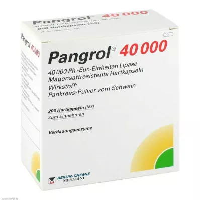 PANGROL 40.000 tappi rigidi con rivestimento enterico, 200 pz