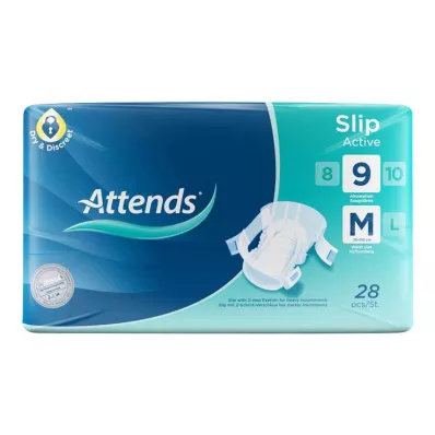ATTENDS Slip Active 9 M, 28 pz