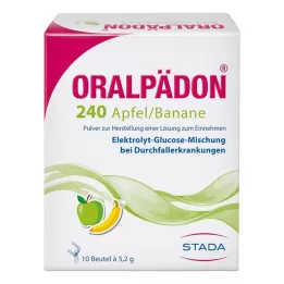 ORALPÄDON 240 Polvere di mela e banana, 10 pz