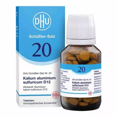 BIOCHEMIE DHU 20 Allume di potassio.zolfo.D 12 compresse, 200 pz BIOCHEMIE DHU 20 Allume di potassio.zolfo.D 12 compresse, 200 pz