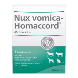 NUX VOMICA HOMACCORD ad us.vet.ampolle, 5 pz