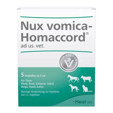 NUX VOMICA HOMACCORD ad us.vet.ampolle, 5 pz NUX VOMICA HOMACCORD ad us.vet.ampolle, 5 pz