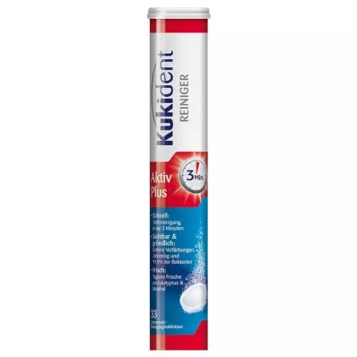 KUKIDENT Cleaner Express Active Plus Tabs, 33 pz