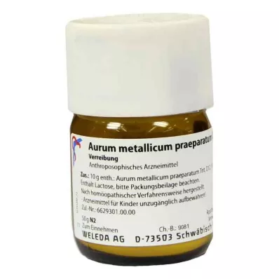 AURUM METALLICUM PRAEPARATUM D 12 Triturazione, 50 g