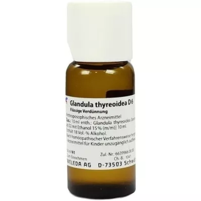 GLANDULA THYREOIDEA D 6 Diluizione, 50 ml