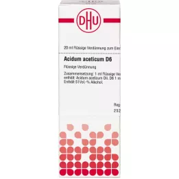 ACIDUM ACETICUM D 6 Diluizione, 20 ml