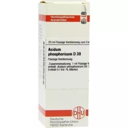 ACIDUM PHOSPHORICUM D 30 Diluizione, 20 ml