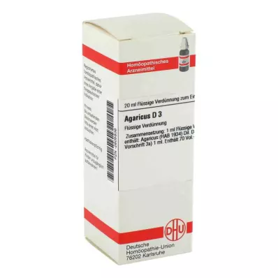 AGARICUS D 3 Diluizione, 20 ml