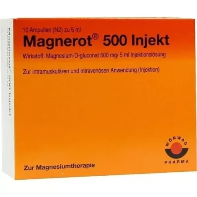 MAGNEROT 500 fiale per iniezione, 10X5 ml