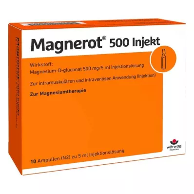 MAGNEROT 500 fiale per iniezione, 10X5 ml MAGNEROT 500 fiale per iniezione, 10X5 ml