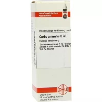 CARBO ANIMALIS D 30 Diluizione, 20 ml