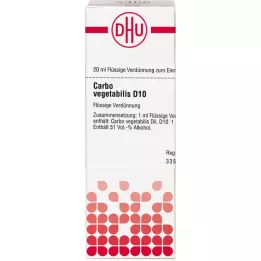 CARBO VEGETABILIS D 10 Diluizione, 20 ml