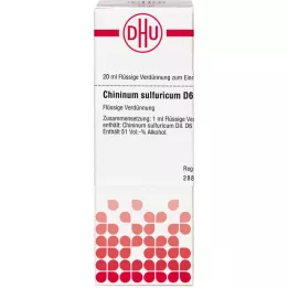 CHININUM SULFURICUM D 6 Diluizione, 20 ml