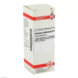 CHININUM SULFURICUM D 6 Diluizione, 20 ml