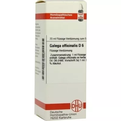 GALEGA officinalis D 6 Diluizione, 20 ml