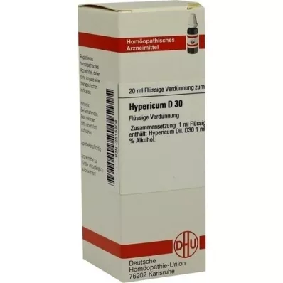 HYPERICUM D 30 Diluizione, 20 ml