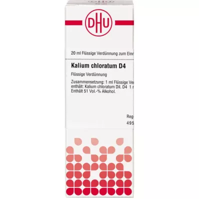 KALIUM CHLORATUM Diluizione D 4, 20 ml