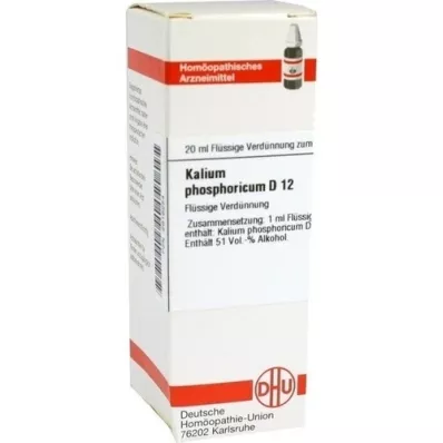 KALIUM PHOSPHORICUM D 12 Diluizione, 20 ml