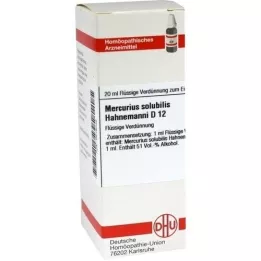 MERCURIUS SOLUBILIS Hahnemanni D 12 Diluizione, 20 ml