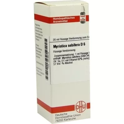 MYRISTICA SEBIFERA D 6 Diluizione, 20 ml