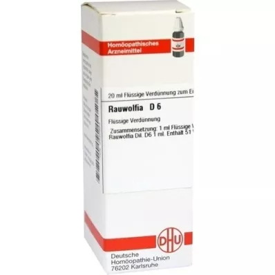 RAUWOLFIA D 6 Diluizione, 20 ml