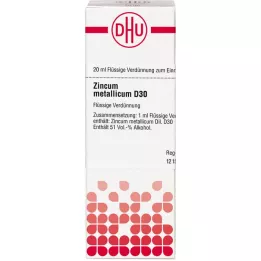 ZINCUM METALLICUM D 30 Diluizione, 20 ml